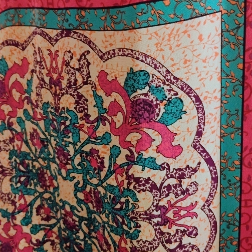 Madison Marcus Silk Halter Dress Size S Boho Paisley - Picture 10 of 13